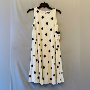 Ralph Lauren Black/White Polka Dot Dress